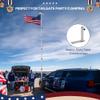 Yescom EZ GO 30ft Starlink Mini Ground Pole Mount Kit with Adapter & Tire Stand, Starlink Mini Telescopic Tailgate Flagpole & Base Kit for Outdoor RV Camping Silver view 4