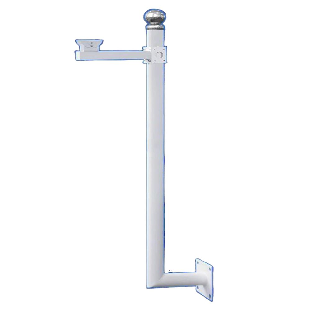 Corner Bracket for Security Camera,Security Camera Pole Mount,Weatherproof Galvanized Steel Surveillance Camera Rack Post(B,50cm/19.69in)
