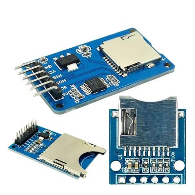 1-4pcs Micro SD Storage Expansion Board with 6 Pins 5V 3.3V Micro SD TF Card Memory Shield Module SPI for Arduino DIY Kit(Beige)