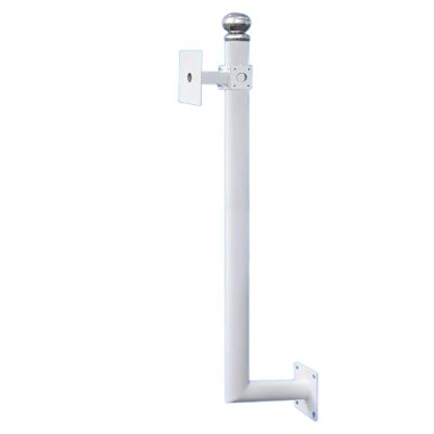 Corner Bracket for Security Camera,Security Camera Pole Mount,Weatherproof Galvanized Steel Surveillance Camera Rack Post(A,100cm/39.37in)