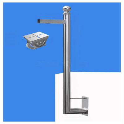 50-200cm Overlength Outdoor Surveillance Pole,Camera Mounting Pole Camera Bracket for Parking Lots/Courtyards/Wall Tops(B,150cm/59.06in)