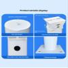 Security Camera Mount Bracket,Security Camera Pole with Universal Joint & Screws,Monitoring Bracket Surveillance Holder Column(Milk,100cm/39.37in) view 3