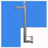 50-200cm Overlength Outdoor Surveillance Pole,Camera Mounting Pole Camera Bracket for Parking Lots/Courtyards/Wall Tops(C,100cm/39.37in) view 1
