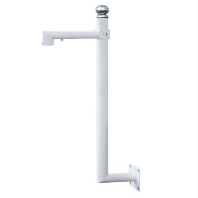 Corner Bracket for Security Camera,Security Camera Pole Mount,Weatherproof Galvanized Steel Surveillance Camera Rack Post(C,50cm/19.69in)