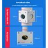 Corner Bracket for Security Camera,Security Camera Pole Mount,Weatherproof Galvanized Steel Surveillance Camera Rack Post(C,50cm/19.69in) view 3