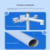 Corner Bracket for Security Camera,Security Camera Pole Mount,Weatherproof Galvanized Steel Surveillance Camera Rack Post(C,50cm/19.69in) view 4