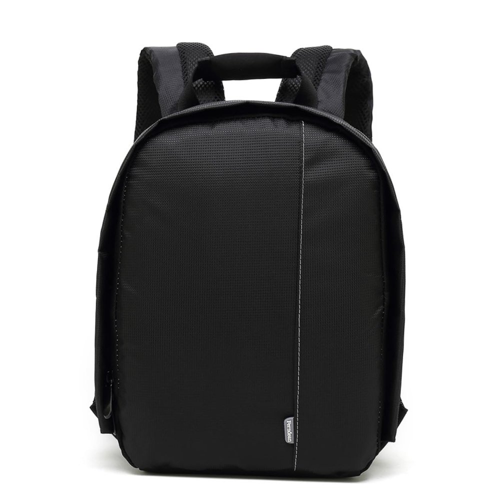 CONGARTENO Water-resistant Nylon Camera Backpack DSLR Bag with Detachable Dividers Breathable Shockproof Design for Photography Travel Orange