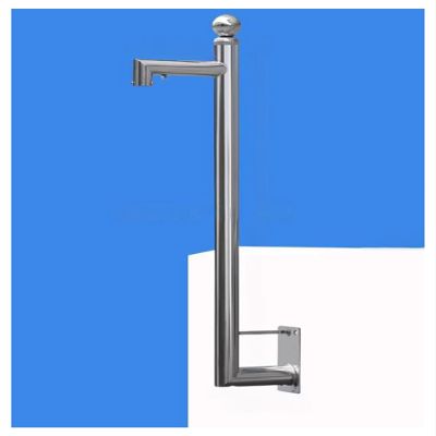 50-200cm Overlength Outdoor Surveillance Pole,Camera Mounting Pole Camera Bracket for Parking Lots/Courtyards/Wall Tops(C,50cm/19.69in)