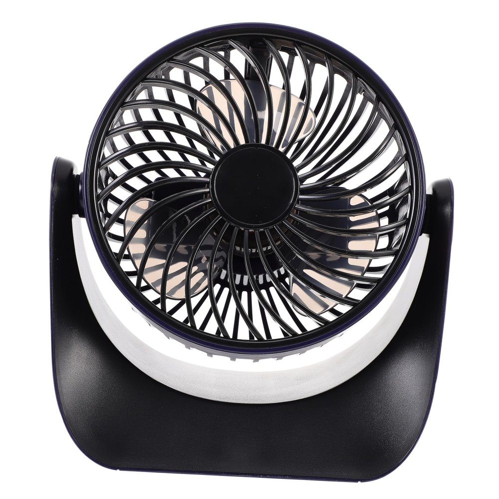 COOLHIYA Mini USB Desk Fan Quiet Air Circulator Cooling Fan for Home Office Travel Camping with Stable Performance and Lightweight Design in Deep Sea Blue