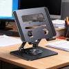 Adjustable Laptop Stand - Adjustable Portable Cooling Mount | Portable Riser Ergonomic Laptop Stands,for Smartphones Notebooks Tablets Home Office College Dorm Apartment School Travel Live Streaming view 2