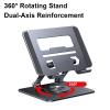 Adjustable Laptop Stand - Adjustable Portable Cooling Mount | Portable Riser Ergonomic Laptop Stands,for Smartphones Notebooks Tablets Home Office College Dorm Apartment School Travel Live Streaming view 4