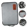 CONGARTENO Portable Digital Cable Organizer Bag Small Electronic Accessories Storage Pouch Lightweight Travel Case for USB Cords Chargers Power Banks Gray view 3