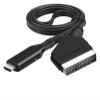 HYAGBCOP Powice Scart to HDMI Adapter Converter 1080P with Input Cable Output Port for HDTV STB VHS P>S#3 DVD view 1