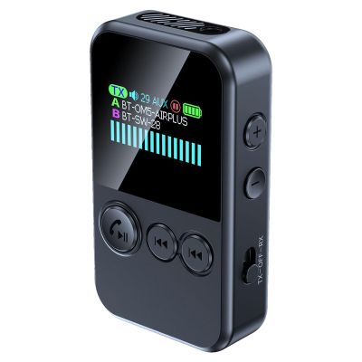 Music Player, Stable Connection, Black, HD Low-Latency Receiver, B-luetooth Audio Receiver, Plug-and-Play, for Electronics and Mobile Devices, at Home