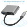 5 in 1 Docking Station, Type C Hub with USB30., 60W PD Charging and 35mm. Audio, Aluminum Alloy USB C Adapter for Laptop Computer, Notebook Accessory, 4K 1080P Output view 2