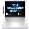 HP 14 Business Laptop 14.0" HD Display w/DKZ USB Port Expander view 1