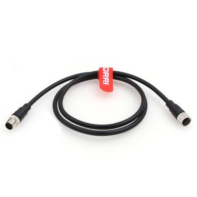 DRRI M12 8-Pin Male to Female Extension Cable for Sensor Automation Application Humminbird Network