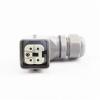 KZYIHVMY Heavy Duty Connectors HDC-HA-004-1 F/M 4+1pin 5pin 10A Industrial Rectangular Aviation Connector Plug view 4
