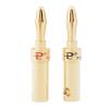 100PCS Gold Speaker Banana Cable Wire Adapters Plugs Copper Straight Connectors view 3