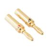 100PCS Gold Speaker Banana Cable Wire Adapters Plugs Copper Straight Connectors view 4