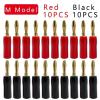 10/20Pcs Banana Connector Jack Gold Plated Audio Speaker 4MM Banana Plugs(Mx20) view 2
