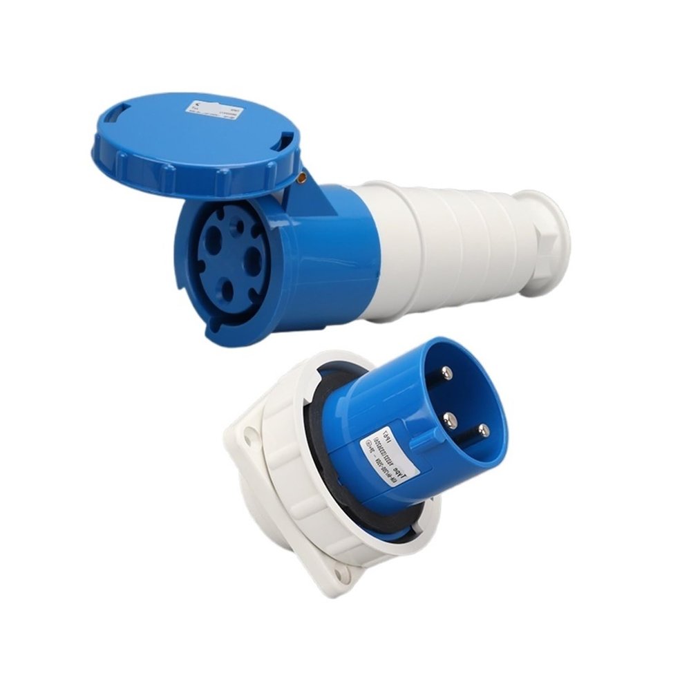 KZYIHVMY 63A 3-core Connector Concealed Aviation Industry Plug Surface Mounted Socket(Concealed Plug Connecting Socket)