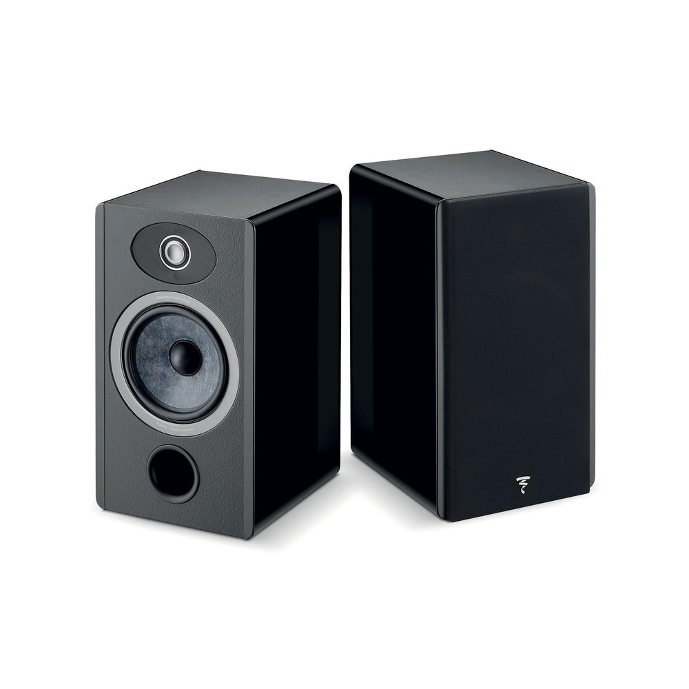 Focal Omada N1 High-Fidelity Bookshelf Speakers (Black High Gloss) - Pair
