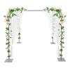 10ft Square Backdrop Stand Adjustable 4 Post Hardware Kit, Backdrop Decor Outdoor Wedding Party Stand for Wedding Ceremony Birthday Event view 1
