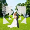 10ft Square Backdrop Stand Adjustable 4 Post Hardware Kit, Backdrop Decor Outdoor Wedding Party Stand for Wedding Ceremony Birthday Event view 2