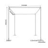 10ft Square Backdrop Stand Adjustable 4 Post Hardware Kit, Backdrop Decor Outdoor Wedding Party Stand for Wedding Ceremony Birthday Event view 3