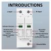 2P AC SPD Surge Protective Device 40KA 60KA 220V 385V House Lightning Surge Protector Solar Low-Voltage Arrester Device(220V 30-60KA) view 2