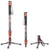 Fotopro Professional Camera Monopod with Feet, 73.4" Carbon Fiber Portable Travel Monopod with Removable Tripod Stand Base, Quick Release for Travel Sports Wildlife Photo, 22 lbs Load, X-Airfly Mono view 1