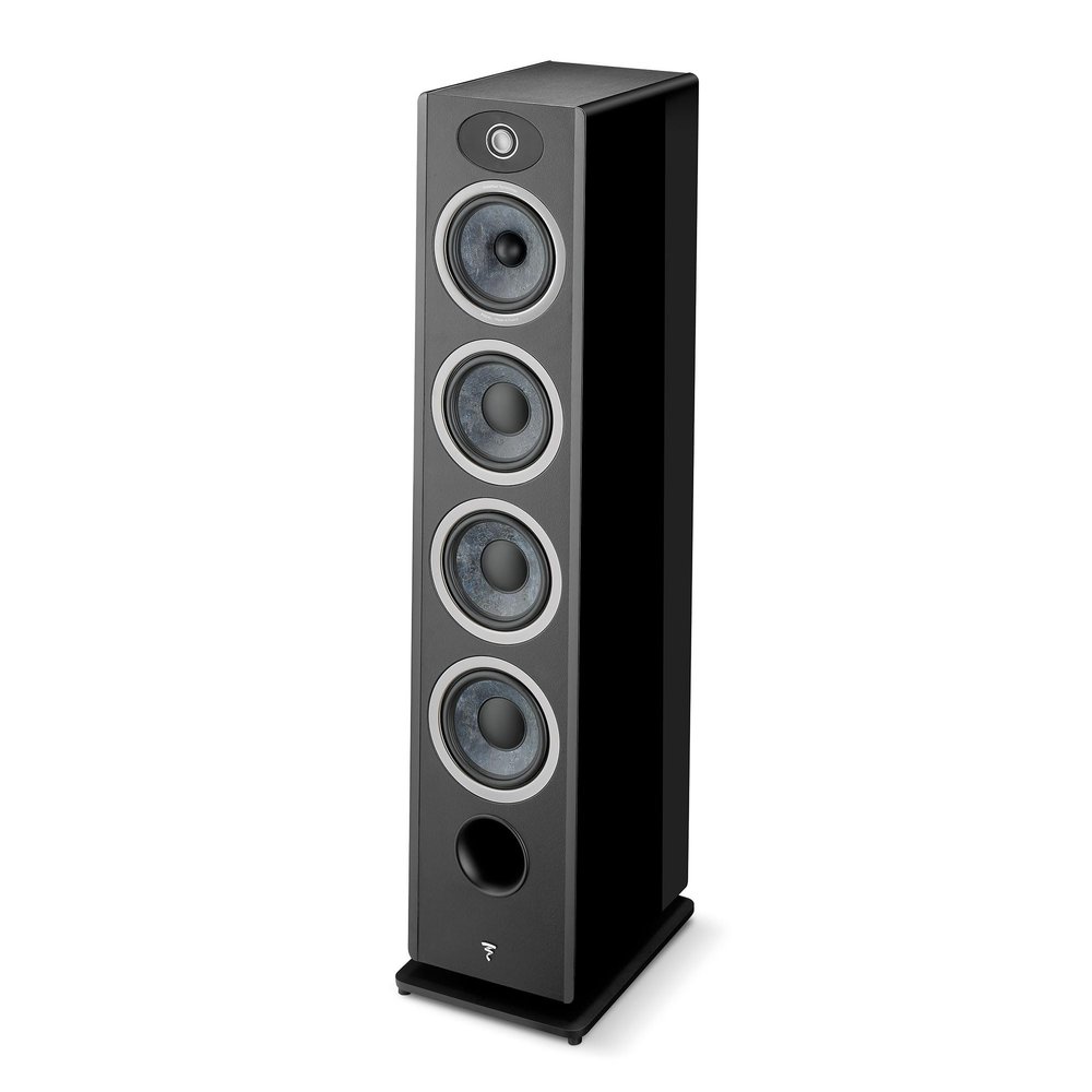Focal Omada N3 3-Way Floorstanding Speaker with Powerful Dynamics (Black High Gloss)
