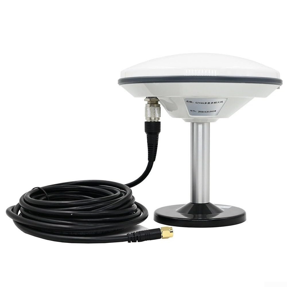 L1/L2 Bands GNSS Antenna With Base Fit For GLONASS For Beidou For Galileo For AG15/AG25/AG35 Gnss Survey Antennas, High Gain Mushroom Head, RHCP Polarization, Agricultural GPS Antenna(TNC-SMA)