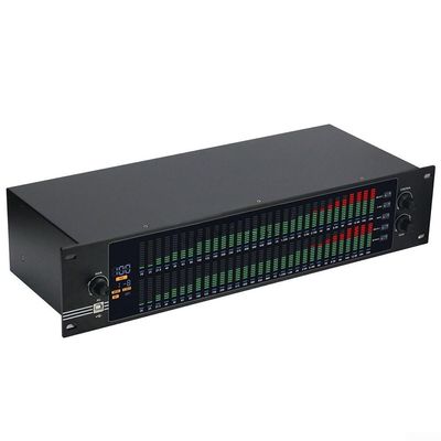 EQ-323 Digital Dual 31-Band Graphic Equalizer, LCD Parameter Display, USB Software Control, Gain Adjustment, Studio, Live Events, Multimedia Conference, Home Theater Audio DJ Equalizer