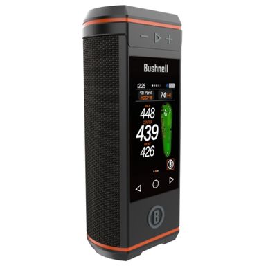 Bushnell Golf Wingman HD GPS Speaker with 3.5" Color Touchscreen, 360 Premium Audio, Visual & Audible Distances, Hazard & GreenView, Magnetic Cart Mount