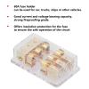 3 Way Holder Box, 1x0GA in 3x4GA Out Distribution Block, Performance 60A Holder with Transparent Cover, for Car Yacht Stereo Audio Modification, Heat and Base view 3