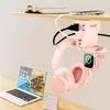 ALACOO Gaming Headphone Stand with Charging Station - Aluminum Hooks Headphone Holder, Under Desk Headset Stand, 3 USB & AC Outlet, Surge Protector & Cable Organizer, Gift for Girl/Men view 3