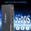 8K 60Hz Kvm Switch 2 Monitors 2 Computers, Support 4K 120Hz Kvm Switch,KVM Switches for 2 Computers Share Mouse Keyboard and 2 Screens, with USB 3.0 Cables and Extended Controller Plug and Play view 3