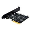KOMBIUDA 10Gbps USB Pcie Expansion Card with Dual USB-c Ports High-Speed Data Transfer for SSD External Hard Drives Flash Drives Metal Heatsink Stable Performance for Computer Upgrades view 1