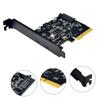 KOMBIUDA 10Gbps USB Pcie Expansion Card with Dual USB-c Ports High-Speed Data Transfer for SSD External Hard Drives Flash Drives Metal Heatsink Stable Performance for Computer Upgrades view 2