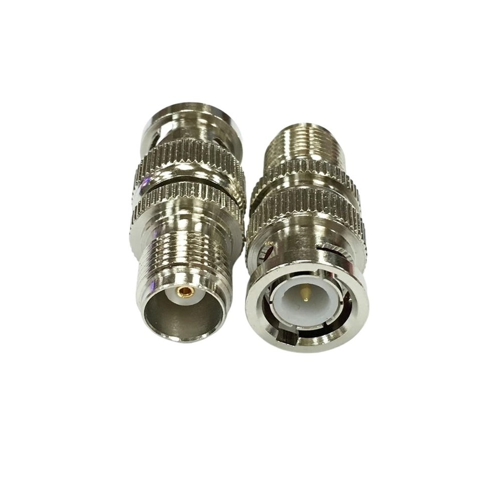 10Pcs Brass BNC Male Plug to T*N/C Female Ja-ck Coax Coaxial Cable Adapter M/F Straight Connectors