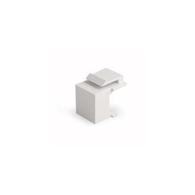 Blank-Insert-WH Blank Keystone Insert, White, 10-Pack