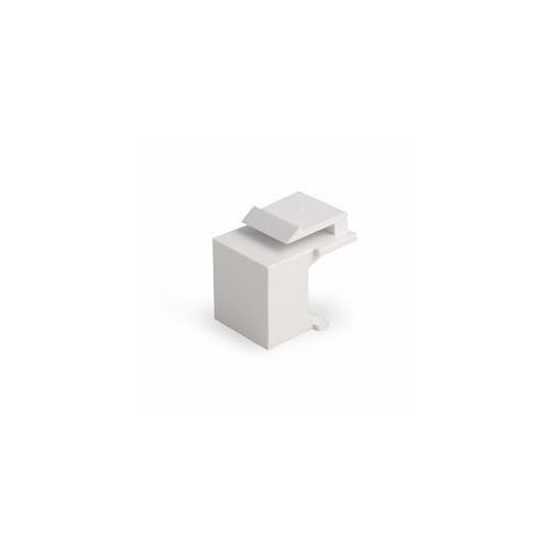 Blank-Insert-WH Blank Keystone Insert, White, 10-Pack