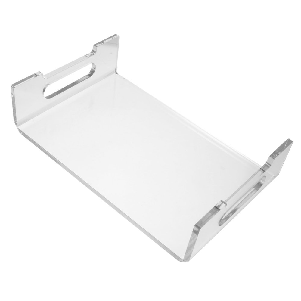 CONGARTENO Multi-functional Acrylic Monitor Stand Riser for Laptop and Desktop Elevated Computer Shelf with Keyboard Space Simple Design for Home Office and School Use Improves Posture and