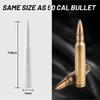 7.8in 50 Cal Bullet Antenna White Antenna Truck Car Antenna Replacement Truck Antenna Bullet Antenna Slverado 1500 Bullet Antenna Ford f150 f250 GMC Sierra 1500 ram 1500 Jeep Truck AccessoriesWhite view 2