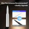 7.8in 50 Cal Bullet Antenna White Antenna Truck Car Antenna Replacement Truck Antenna Bullet Antenna Slverado 1500 Bullet Antenna Ford f150 f250 GMC Sierra 1500 ram 1500 Jeep Truck AccessoriesWhite view 3