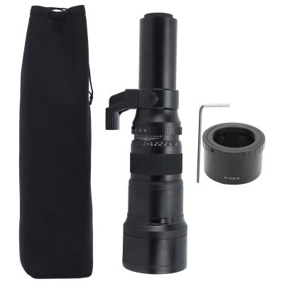 500mm F6.3 Fixed Focus Telephoto Lens, Alloy Optical Glass, Compatible with M Mount Mirrorless Cameras, Black - Superior Optical Design, Manual Focusing, Ideal for Wildlife and Bird (Black)