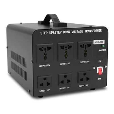 1000W/1500W/2000W/3000W/5000W Voltage Converter Transformer - Step-Up/Step-Down 220V to 110V & 110V to 220V Power Adapter for Travel & Home Use