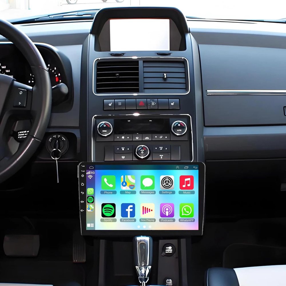 Android 13 Car Stereo Radio for Dodge Journey 2009-2010 GPS Navigation for CarPlay Wireless Android Auto 10in Touch Screen with Bluetooth WiFi FM RDS SWC Double Din DSP Backup Camera 2+32G